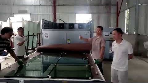 EVA glass laminated machine with uniform heating system