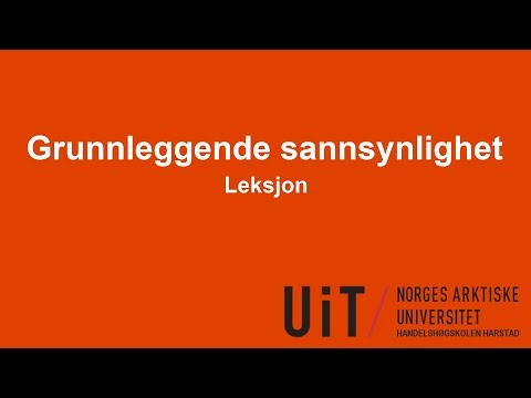 Video: Ved statistikk og sannsynlighet?