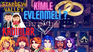 Stardew Valley Kiminle Evlenilmeli ( Kadınlar ) I REHBER I