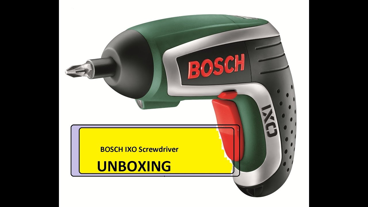 Bosch Ixo Cordless Screwdriver Unboxing Youtube