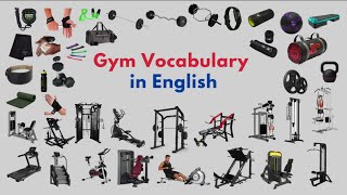 Gym Vocabulary in English | Accessories, Weights & Equipment #GymVocabulary #GymEquipment