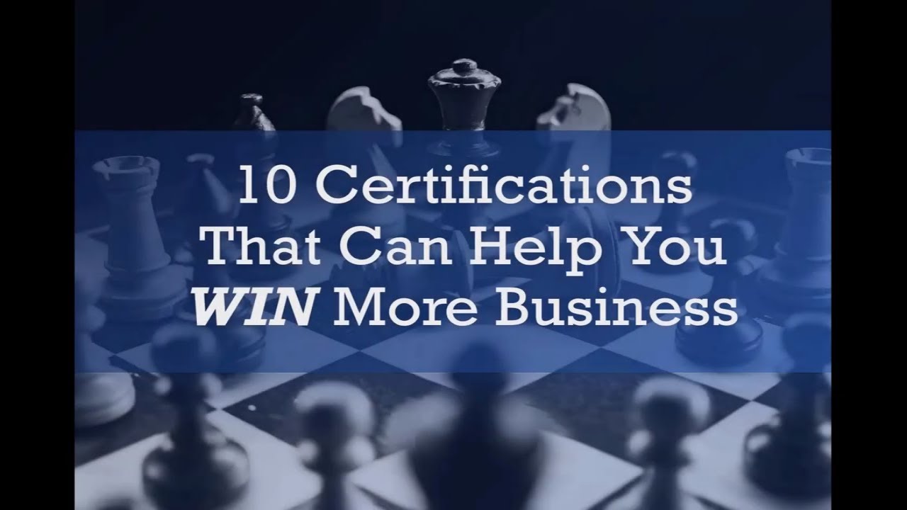 10 Certifications That Can Help You WIN More Business || DBEProgramSupport.com || Minority Business