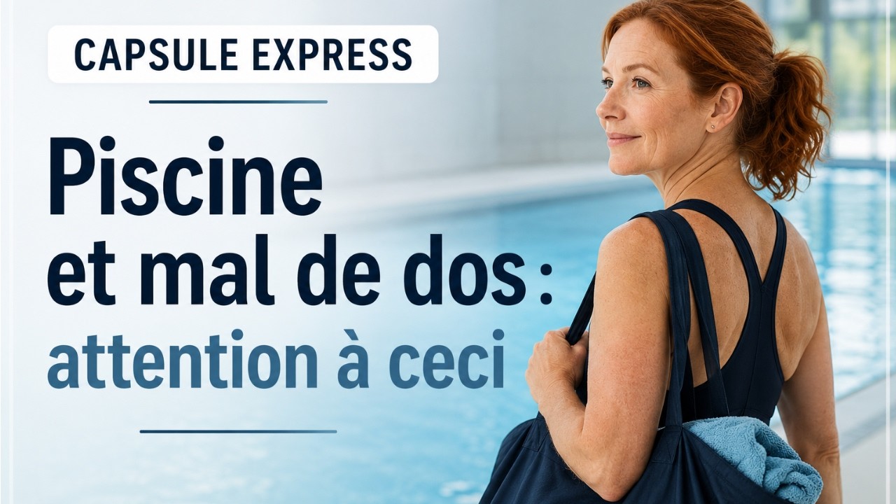 Piscine et mal de dos : attention à ceci - capsule express