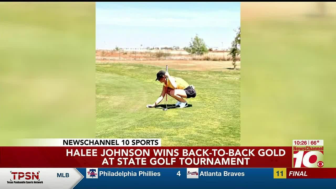 VIDEO: Halee Johnson wins back-to-back gold at state golf tournament ...