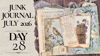 Junk Journal July 2026 🌼 Day 28: Layered