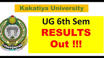 kakatiya university 6th sem Results Released || 20/Nov/2021 || Kakatiya University Updates