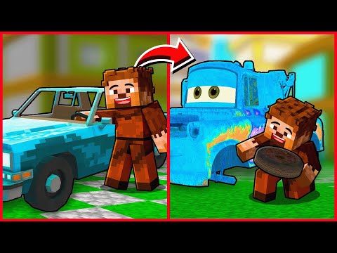 FAKİR ARABA ÇALDI VE PARÇALARINI MATER'A TAKTI! 🤩 - Minecraft