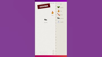 Excalibur ⚔️🪨 In Little Alchemy! #tutorial #littlealchemy #shorts