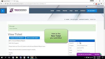 How to Submit Support Ticket to Report Your Issue to Techworks Software