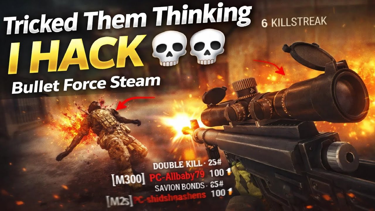 Hacking Bullet Bullet Force Steam - I Tricked Them Calling Me HACKER 💀💀 - YouTube