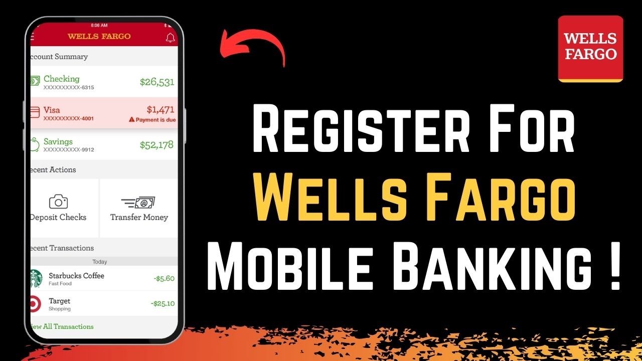 How to Register for Wells Fargo Mobile Banking ! - YouTube