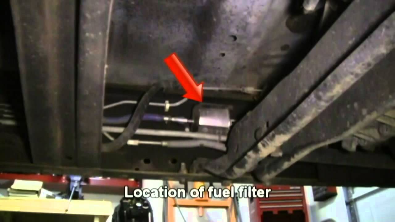 1995 Ford f250 fuel filter location