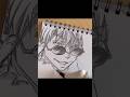 寂しんぼか？”【呪術廻戦】五条悟描いてみた！【アナログ・イラストメイキング】#jujutsukaisen #gojosatoru #drawing #illustrationmaking