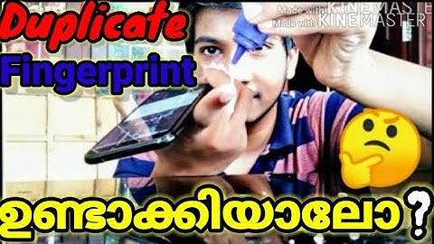 DUPLICATE FINGERPRINT | USING FEVICOL | 100% WORKING | IN MALAYALAM | RJJ HACKS