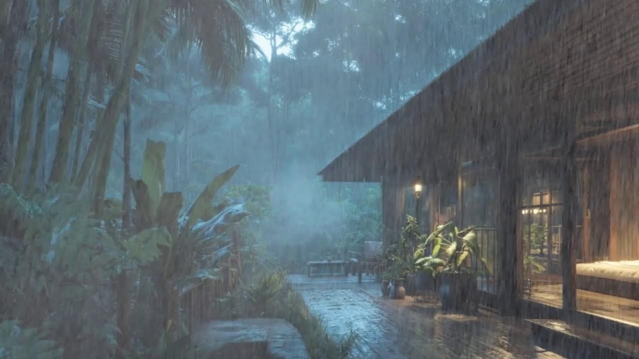 Dark Screen Rain Sounds for Insomnia Relief - Sleep Better All Night