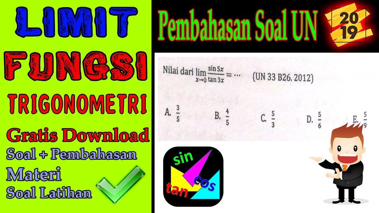 24+ Contoh Soal Un Limit Fungsi Trigonometri Dan ...