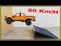 Ford raptor vs ramp  80 kmh  lego technic crash test