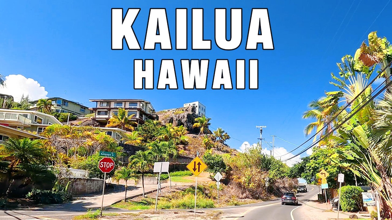 Driving Through Kailua | Scenic Drive in Oahu, Hawaii 4K