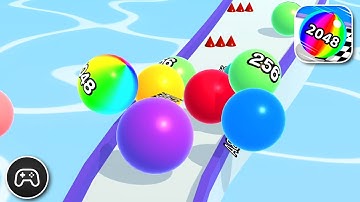 Ball Run 2048 - Gameplay Walkthrough Part 164 - Racing Game Levels To Play (iOS, Android)