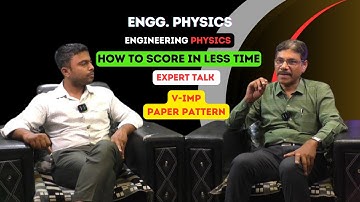 Engineering Physics Expert Talk | How To Score In Less Time | IMP, Paper Pattern | #sppuexam #sppu