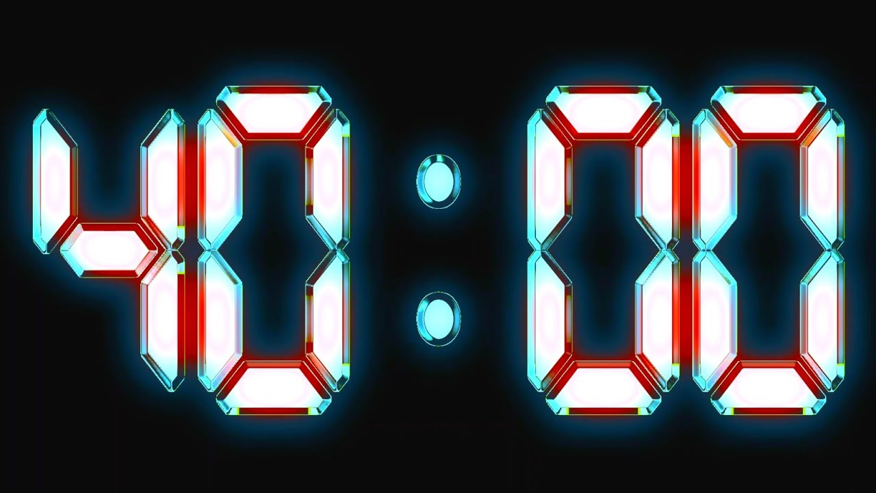 40 Second Countdown Timer with Milliseconds | Countdown Timer 40 Second ...