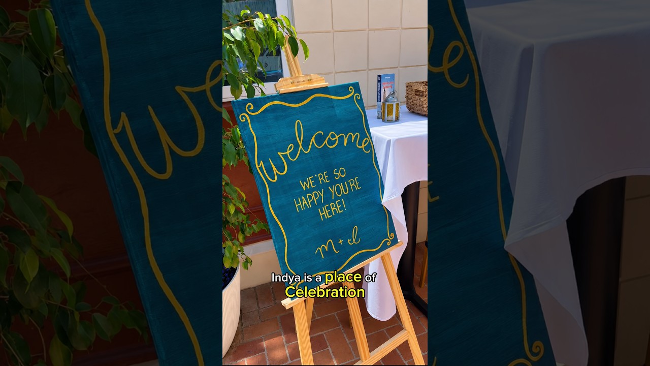 Micro wedding reception at INDYA