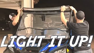 How to install a light bar  Polaris Ranger XP