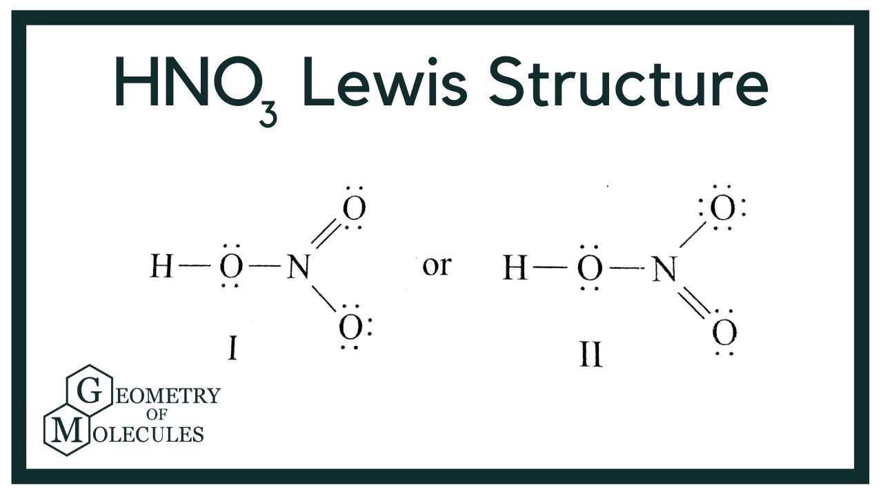 Lewis Structure for HNO3, Lewis Structure, HNO3, HNO3 Electron Dot Stru...
