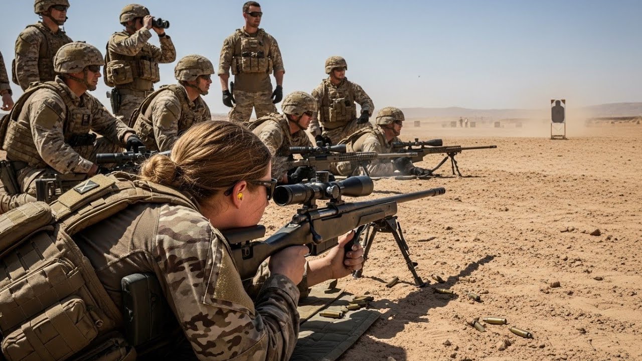 Снайперы SEAL насмехались над её «дешевой винтовкой», а затем замерли, когда она сбила цель в 2 м...
