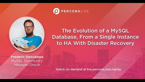 The Evolution of a MySQL Database, From a Single Instance to HA With Disaster Recovery