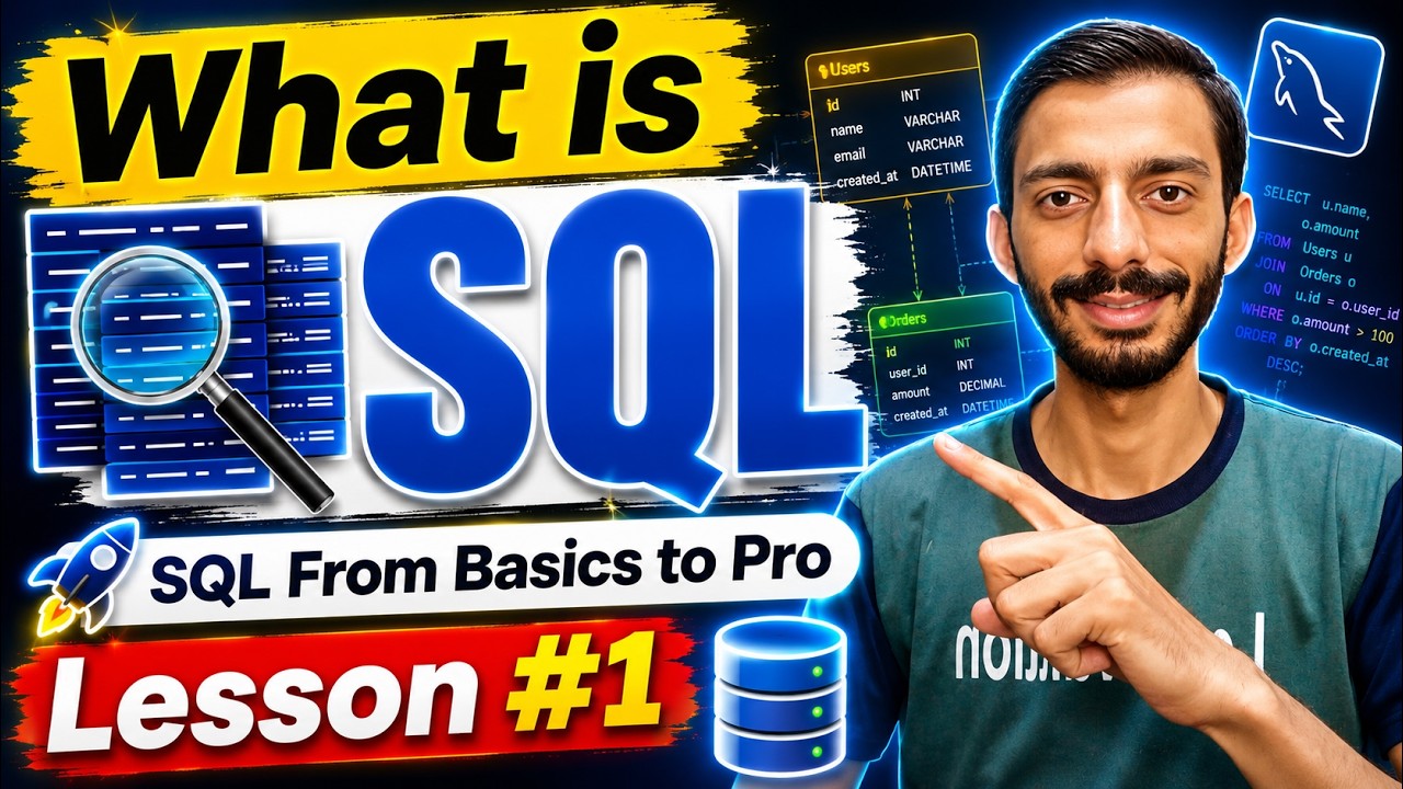 What is SQL? Why Should You Learn It? | SQL Course Lesson 1 - YouTube