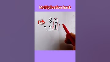 81×91??#math #tricks #mathematics#multiplication #shorts
