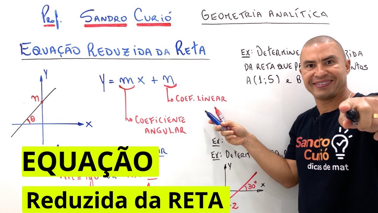 EQUAÇÃO REDUZIDA DA RETA | RÁPIDO e FÁCIL - YouTube