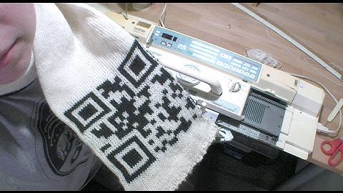 CRAFT Video: Machine-Knitted QR Code Scarf