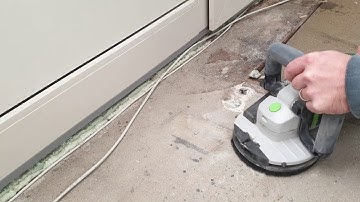 Betonfrees, tegellijm en tapijtlijm verwijderen. Eenvoudig doen als het eenvoudig kan