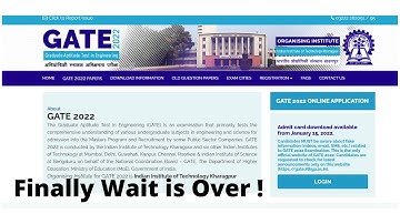 Gate 2022 admit card out  | gate 2022 postponed ! #gate2022postponed