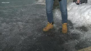 Icy conditions in Canton as winter storm hits Northeast Ohio