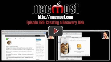 Creating a Recovery Disk (MacMost Now 826)