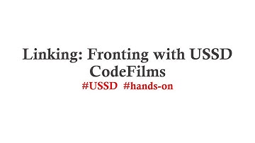 Linking: Fronting with USSD, Eps 03