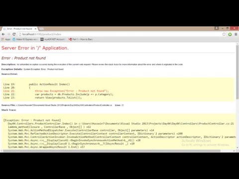 شرح Handle Error
