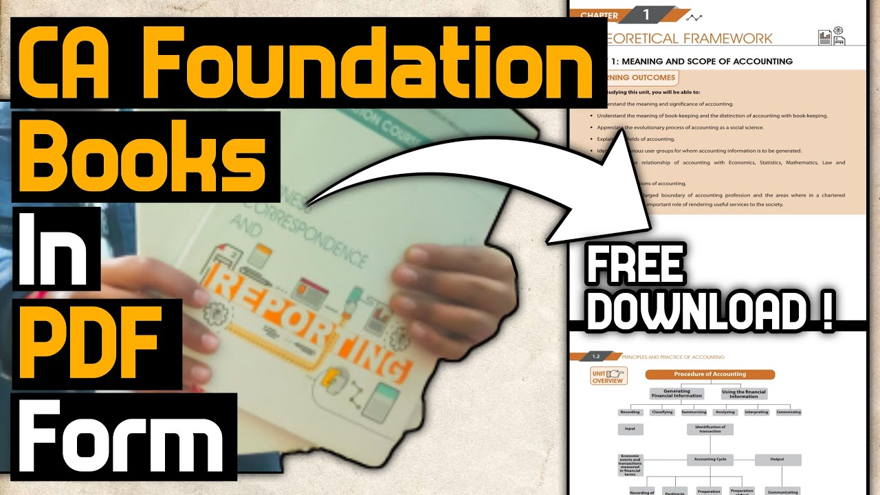 How To Download CA Foundation Books In PDF Form Rishabh Singhal YouTube
