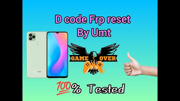 D code  model DS CL 2 lite reset frp by umt dongle