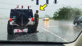 Soldier Found Standing In Heavy Rain. The Reason Made Millions Of People Cry!
