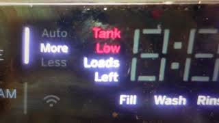Turn Tank Low Light Off on GE Ultrafresh Washer