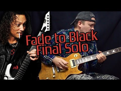 Финальное соло Fade to black - Metallica! Разбор с табами!