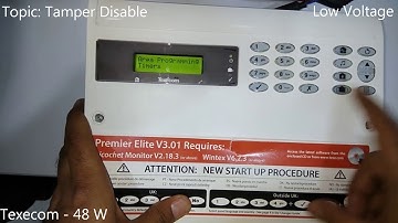 How to disable Panel Tamper faulty in 48W panel