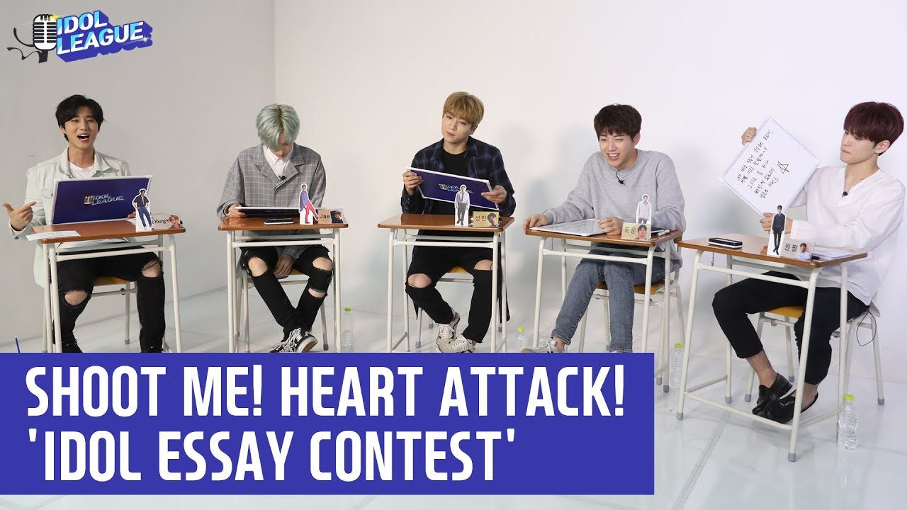 thumbnail [IDOL LEAGUE] SHOOT ME! HEART ATTACK! 'Idol essay contest' (SHOOT ME! 심장을 저격할 ‘아이돌 백일장’)