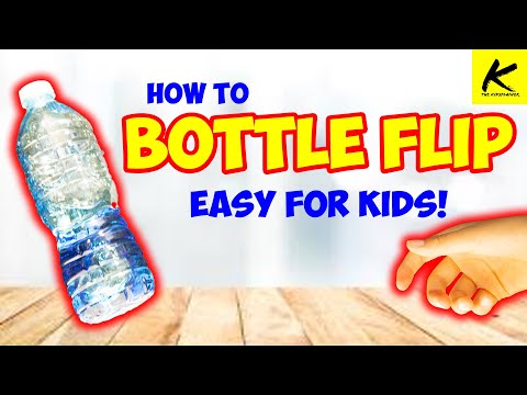 How to BOTTLE FLIP!! - (Easy for Kids!)