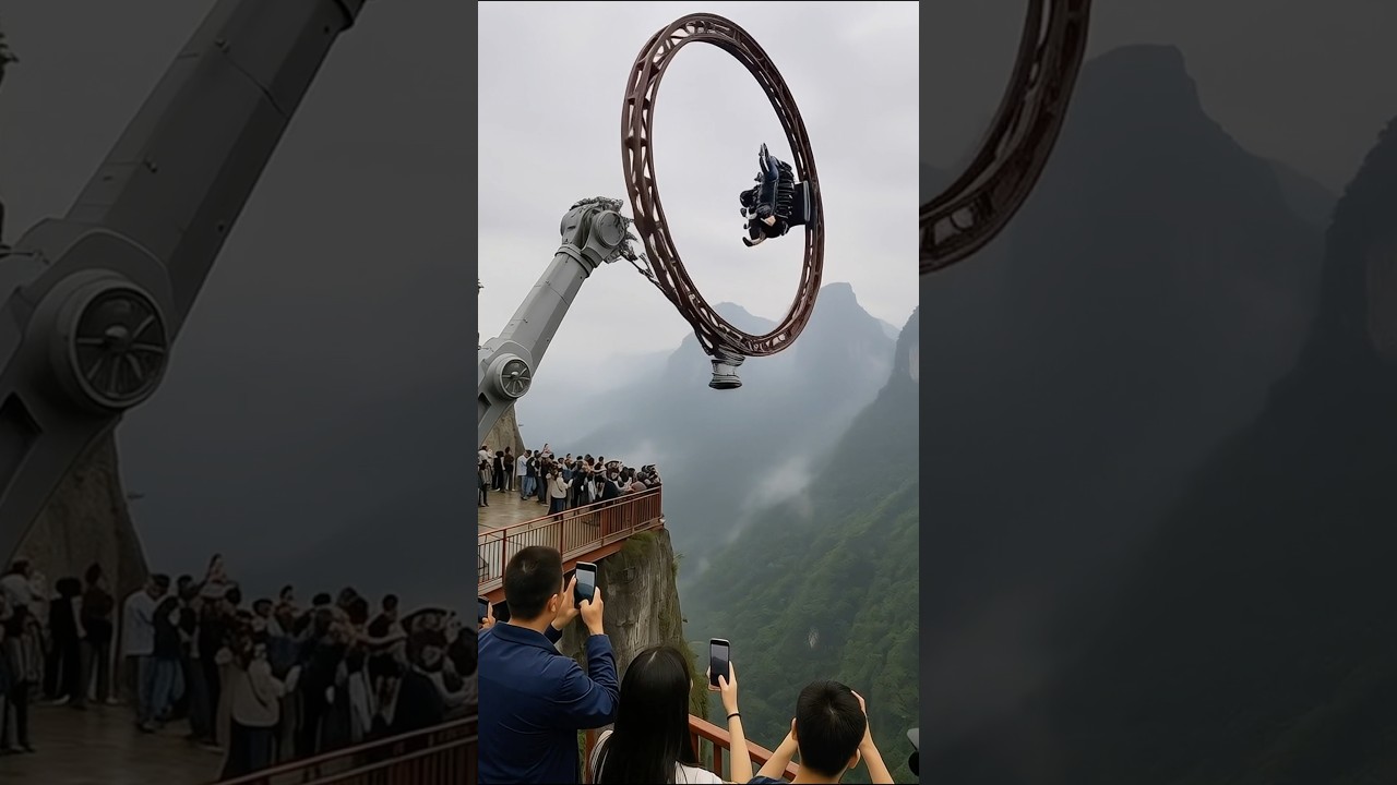 Cliffside Ride Snaps Mid-Air — Tourists Plunge Screaming 😱 