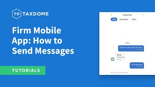 Firm Mobile App: How to Send Messages screenshot 1